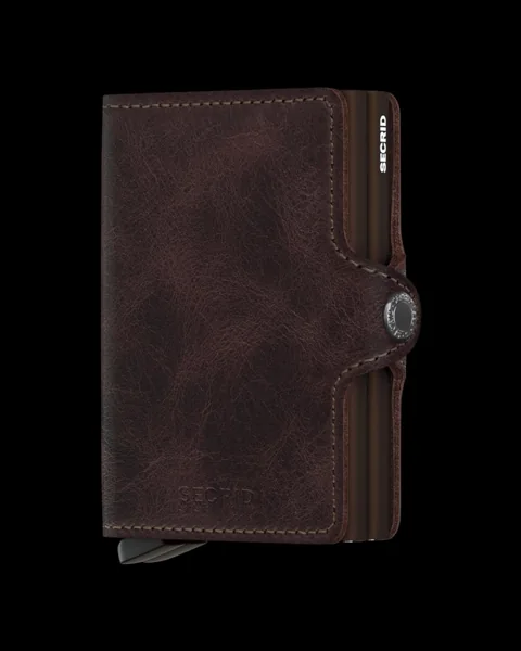 SECRID Twinwallet · Vintage – Dunkelbraun